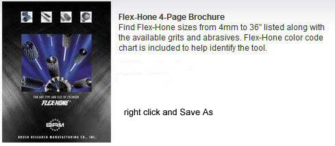 Flex Hone Size Chart